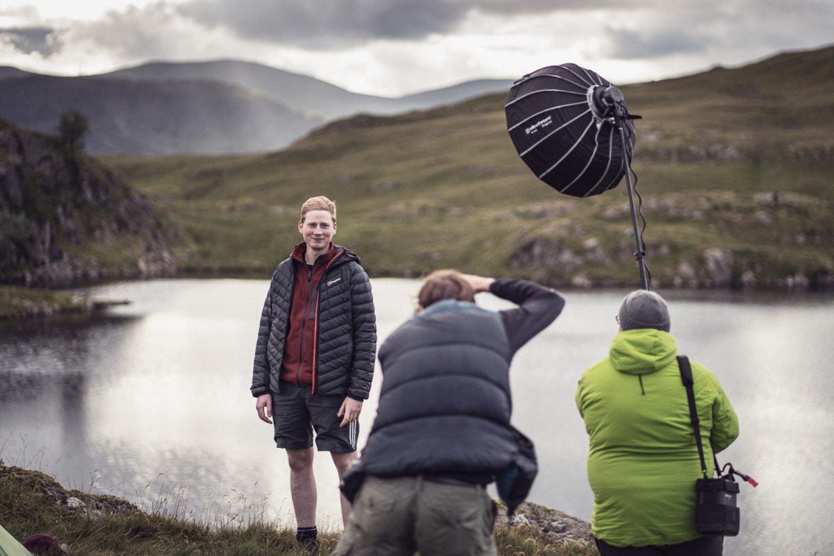 Behind the scenes on shoot in the Lake District