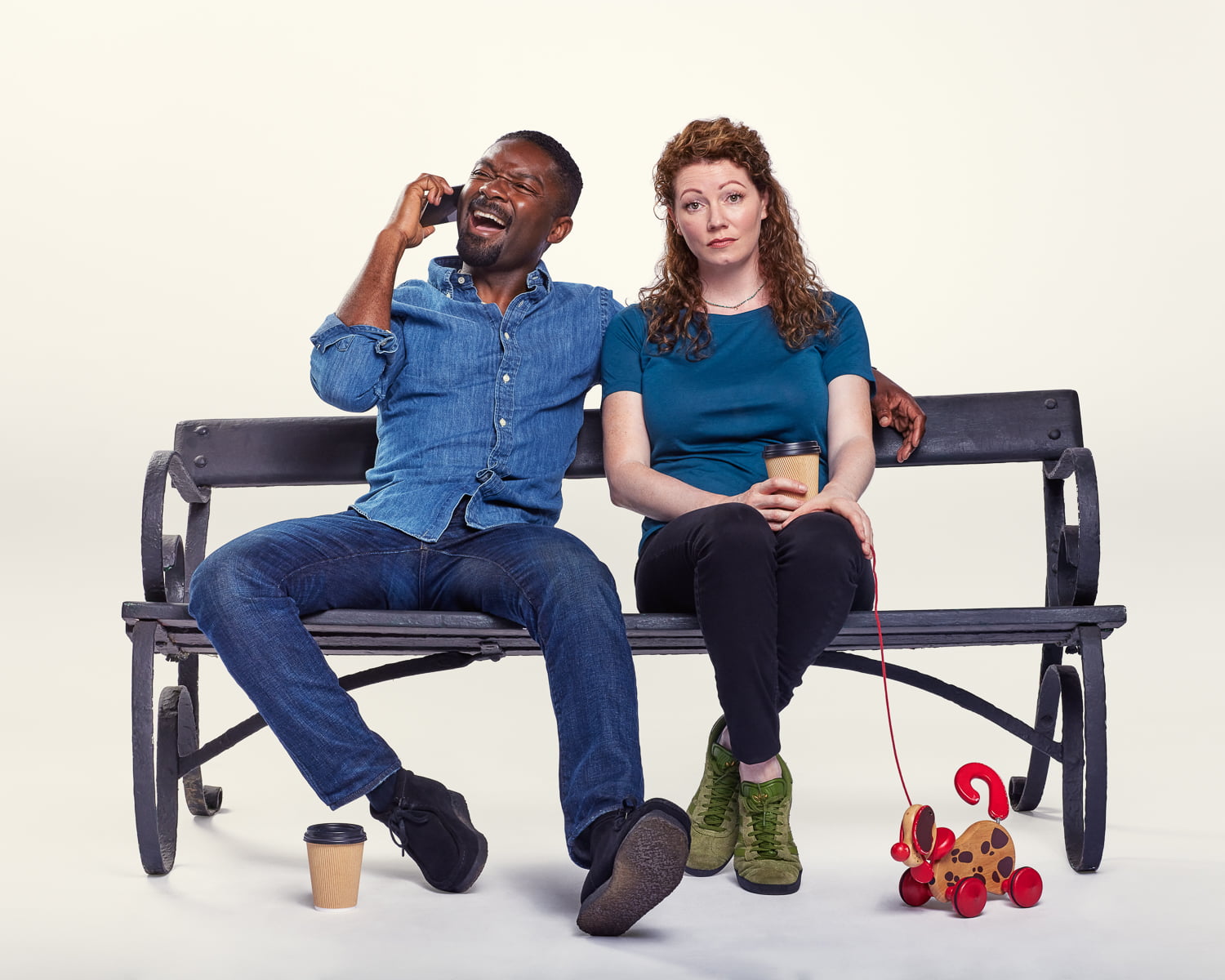 David & Jessica Oyelowo in Ten Per Cent (Call My Agent)