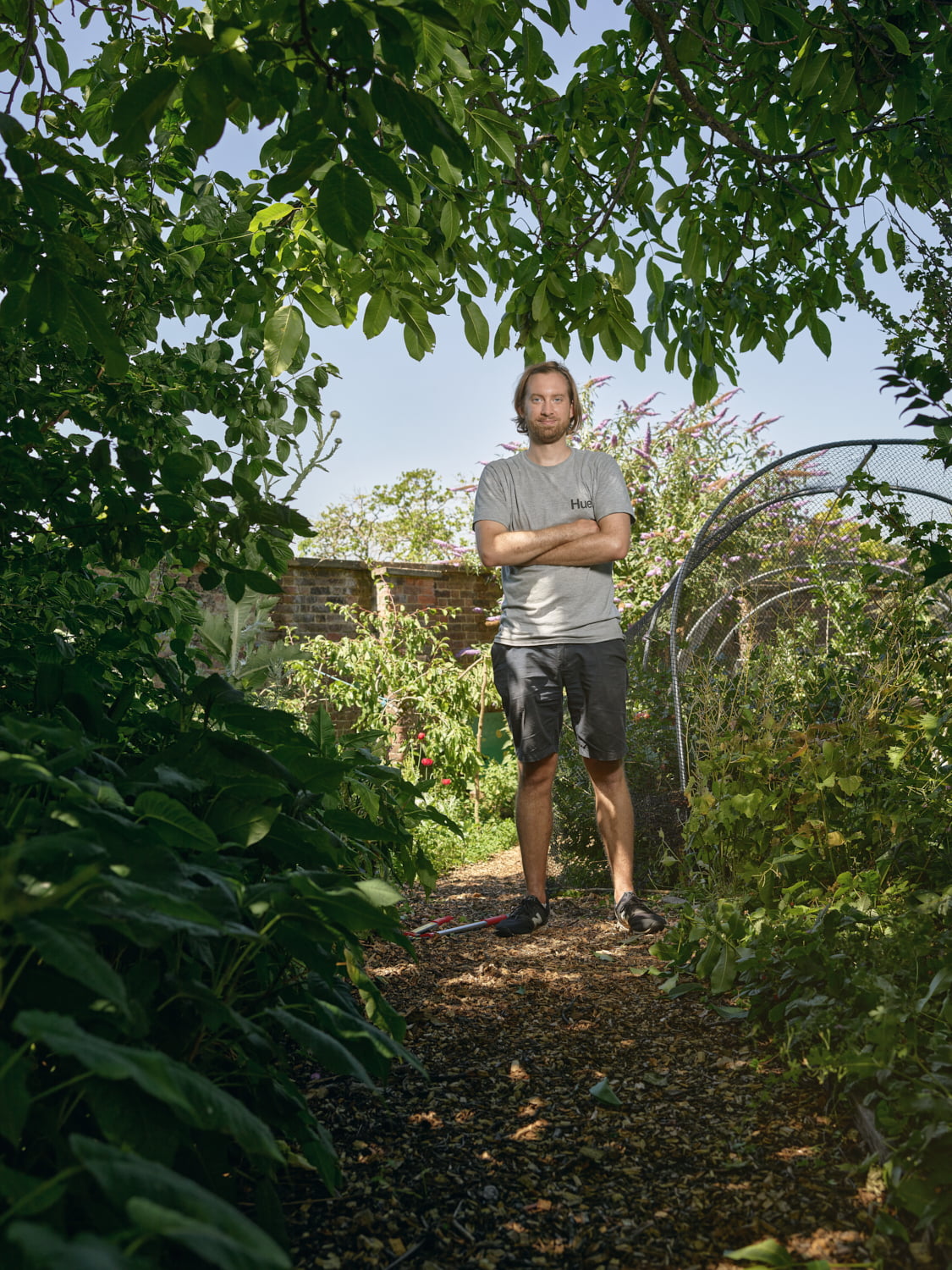 Ben in the orchard, Brockwell Park Community Greenhouses
