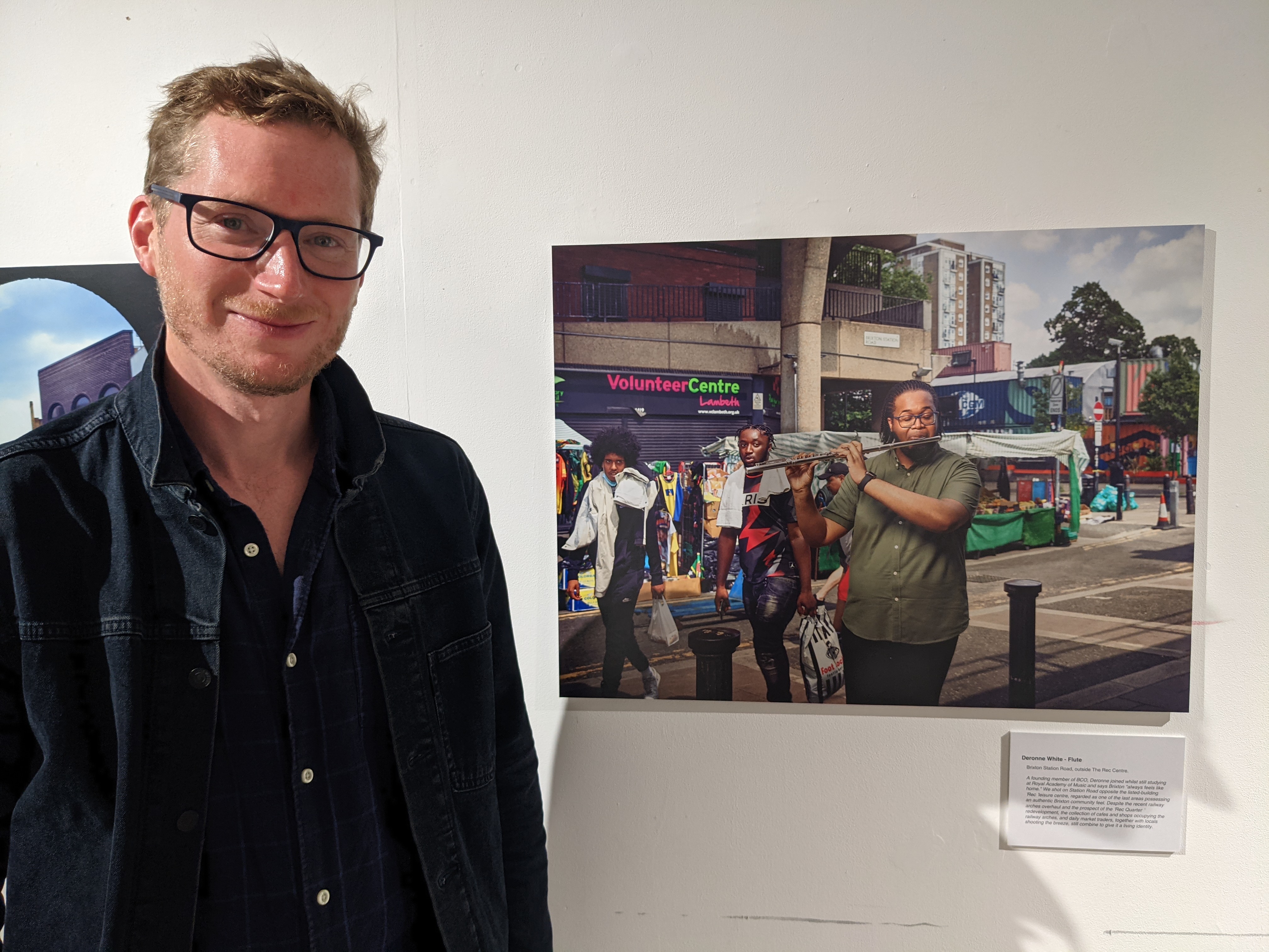 Exhibit of portraits from the series The Street Orchestra Bringing Classical Beats to Brixton Exhibition Space