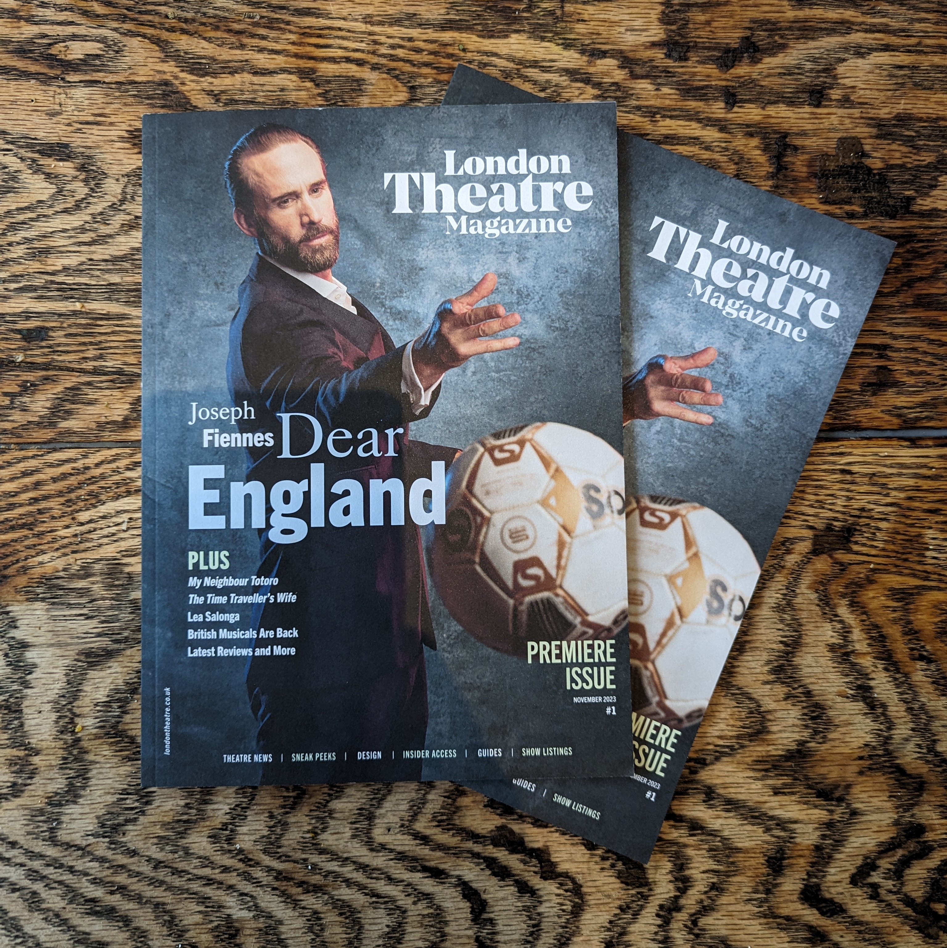 Joseph Fiennes & the cast of Dear England for London Theatre Magazine