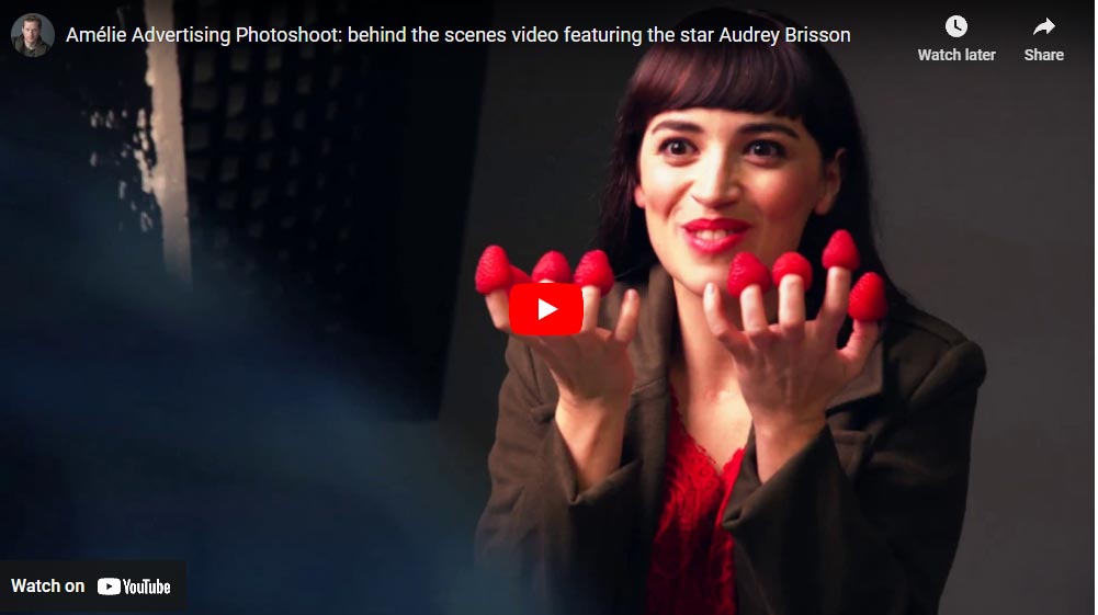 Video: behind the scenes on the Amelie advertising photoshoot