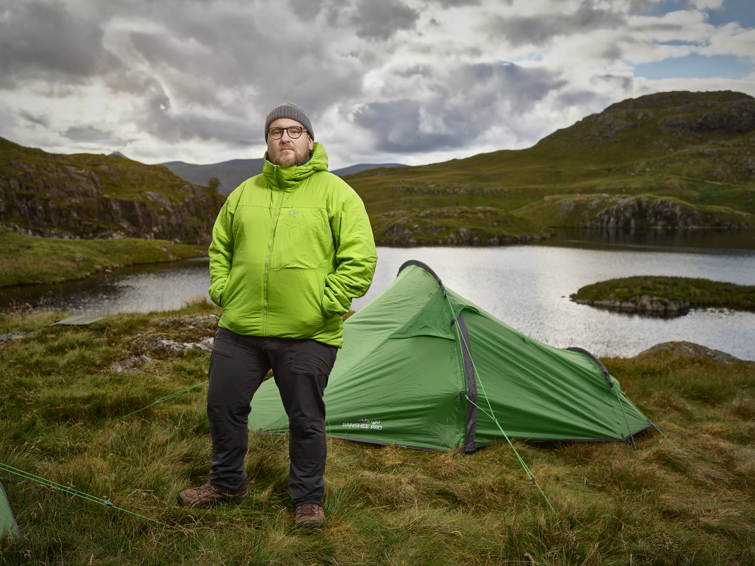 Andrew wild camping Lake District