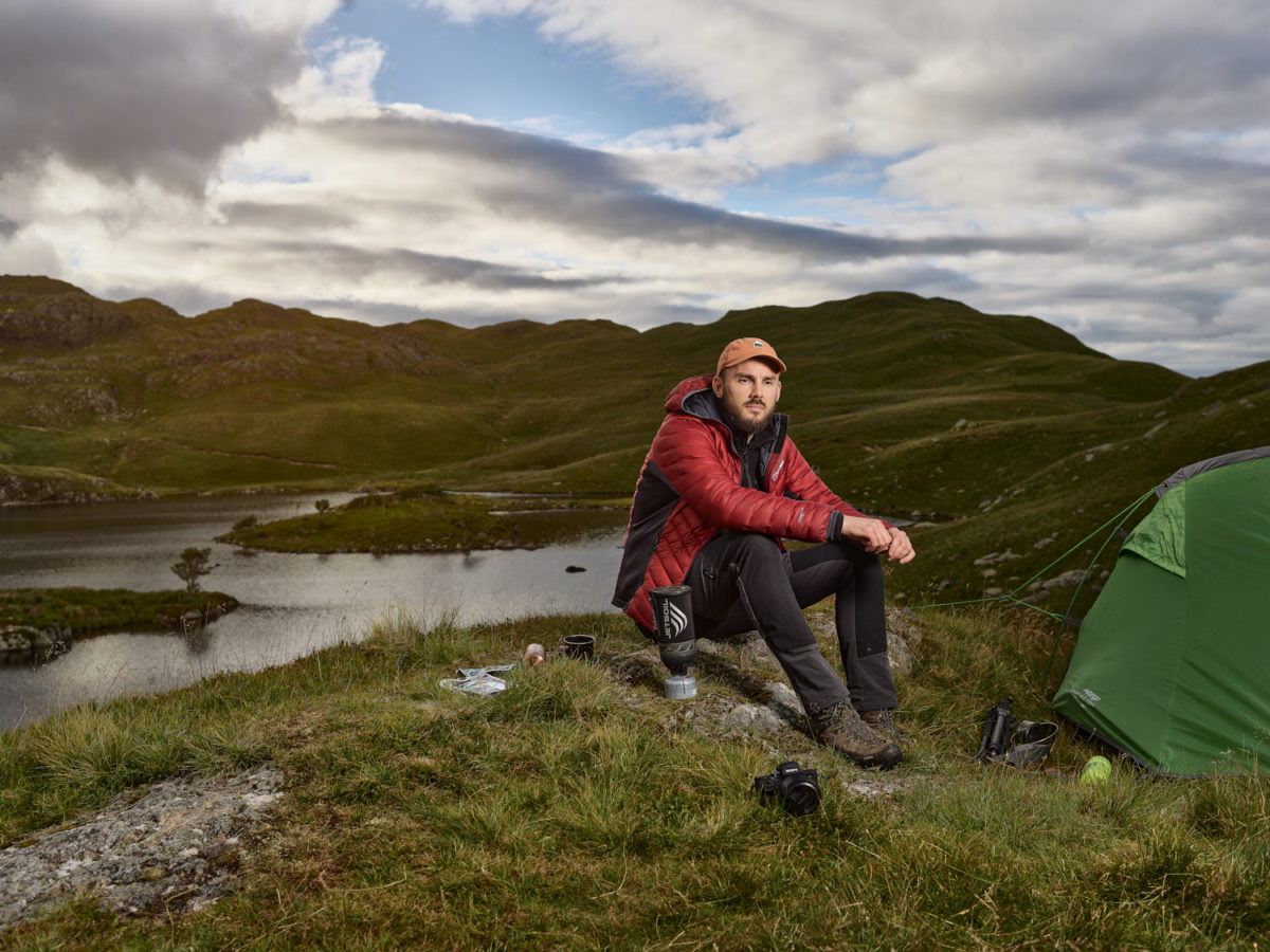 Tom wild camping, Lake District