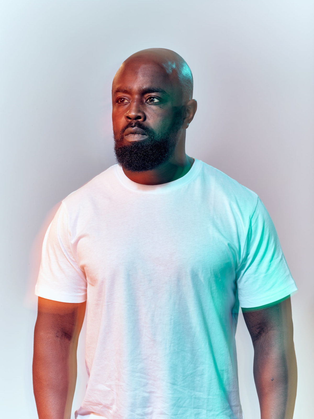 Portrait of the actor Michael Balogun.