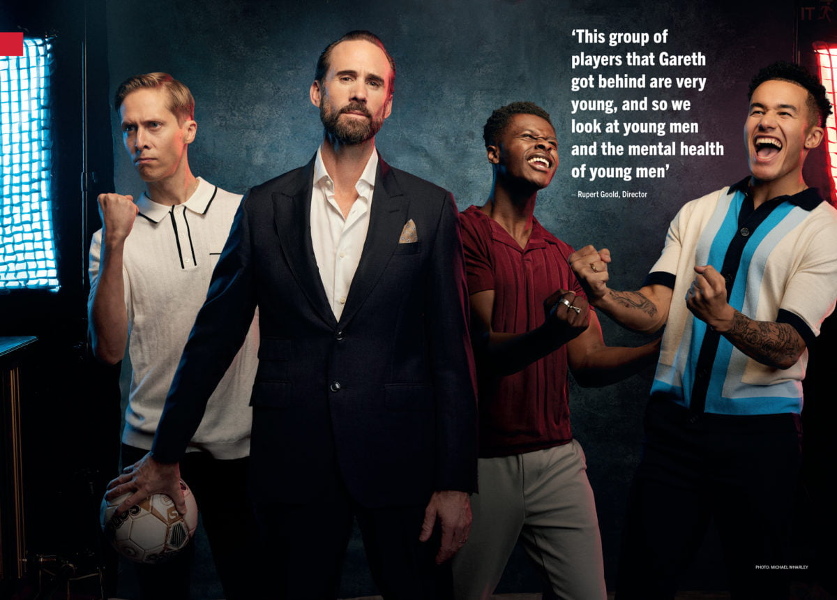 Joseph Fiennes  and the cast of Dear England for London Theatre Magazine