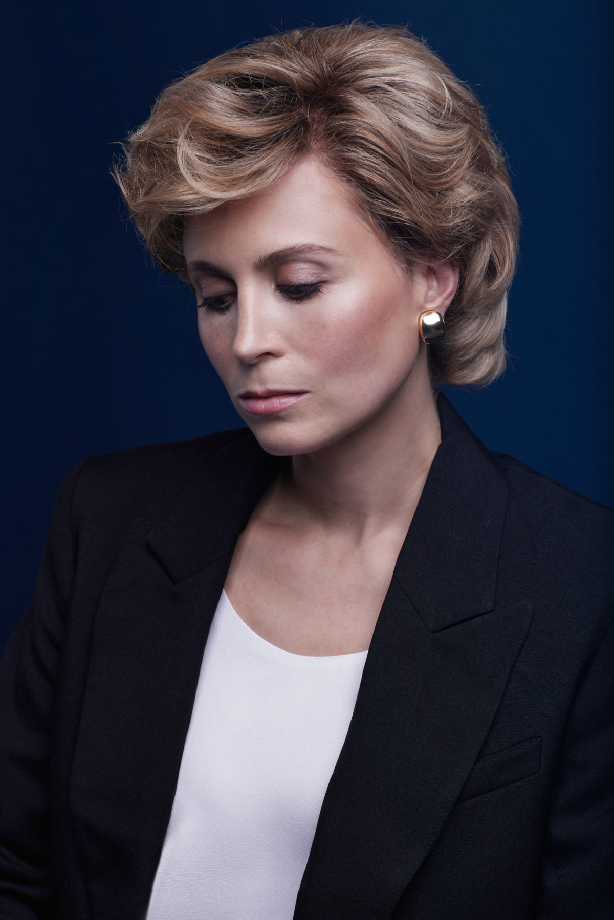 Yolanda Kettle as princess Diana in The Interview for Original Theatre