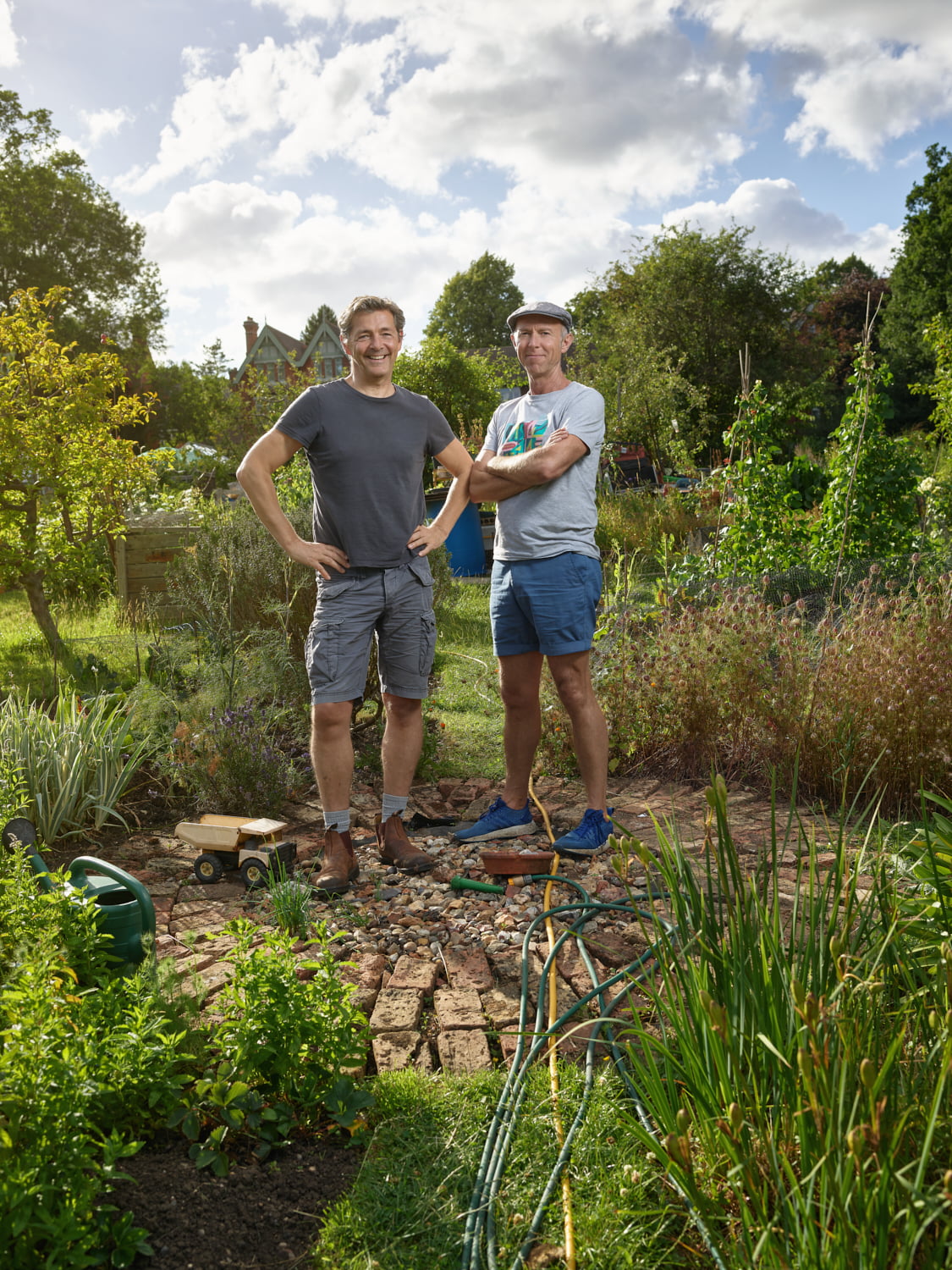 Phil & Simon on their allotment