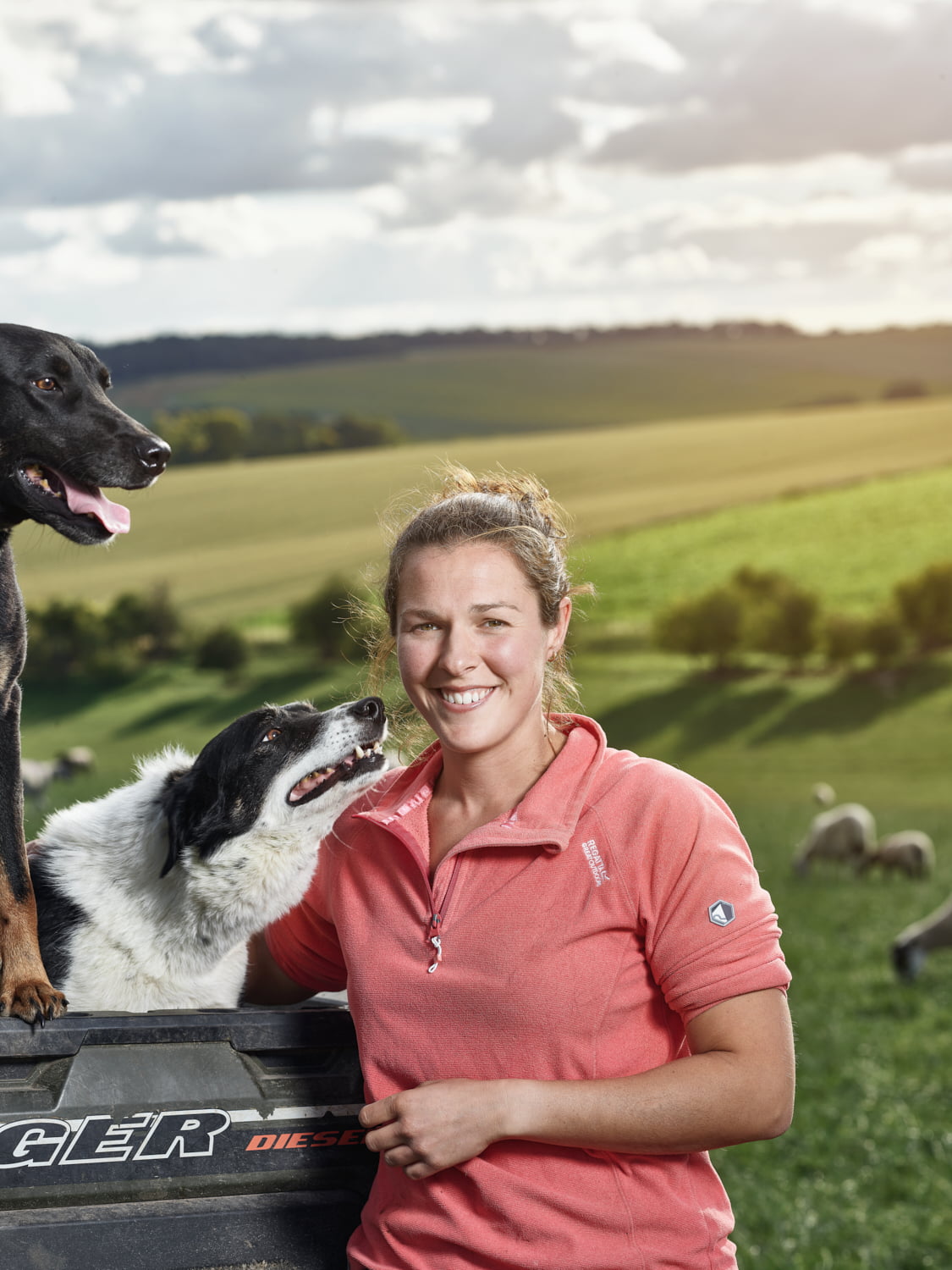 Tory (with Doug & Kiwi) on Folly Farm